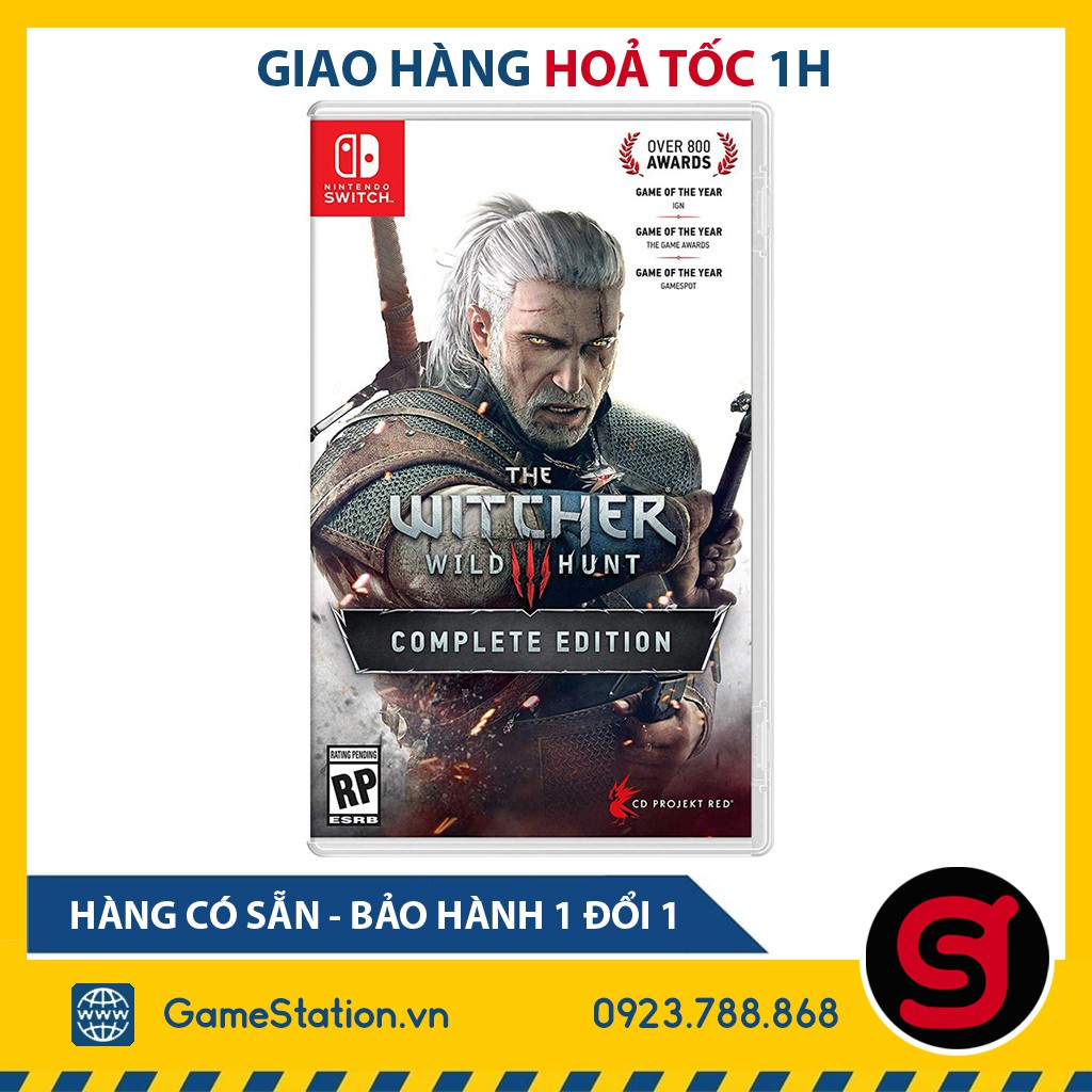 [Mã 159ELSALE hoàn 7% xu đơn 300K] The Witcher 3 Complete Edition - Cho Máy Nintendo Switch