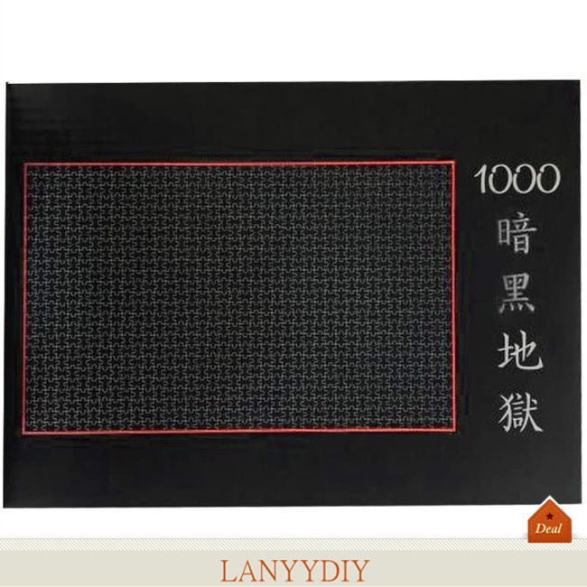 Đồ chơi xếp hình địa ngục màu đen giảm căng thẳng 1000 mảnh cho người lớn/ trẻ em