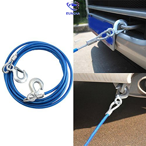 Dây cáp cứu hộ lõi thép cao cấp không gỉ kéo xe hơi ô tô dài đến 4m tải trọng đến 5 tấn