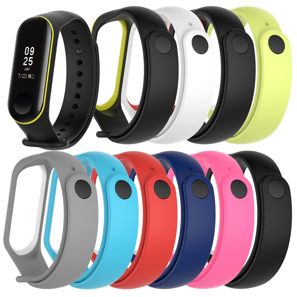 Dây Đeo Vòng Đeo Tay Thông Minh Xiaomi Mi Band 3 / Mi Band 4 Dẻo TPU - 2 màu