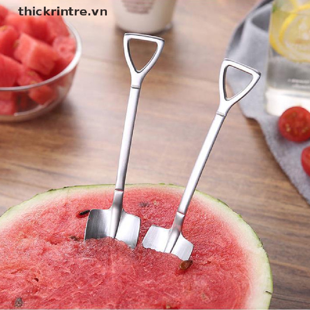 Set 4 Muỗng Cà Phê Bằng Thép Không Gỉ Phong Cách Retro