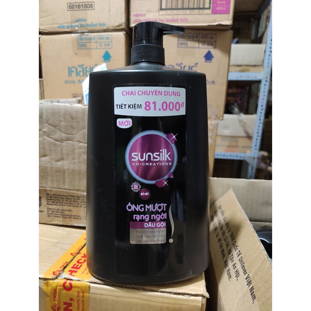 Dầu gội Sunsilk óng mượt rạng ngời chai 1.4kg (1.36L)
