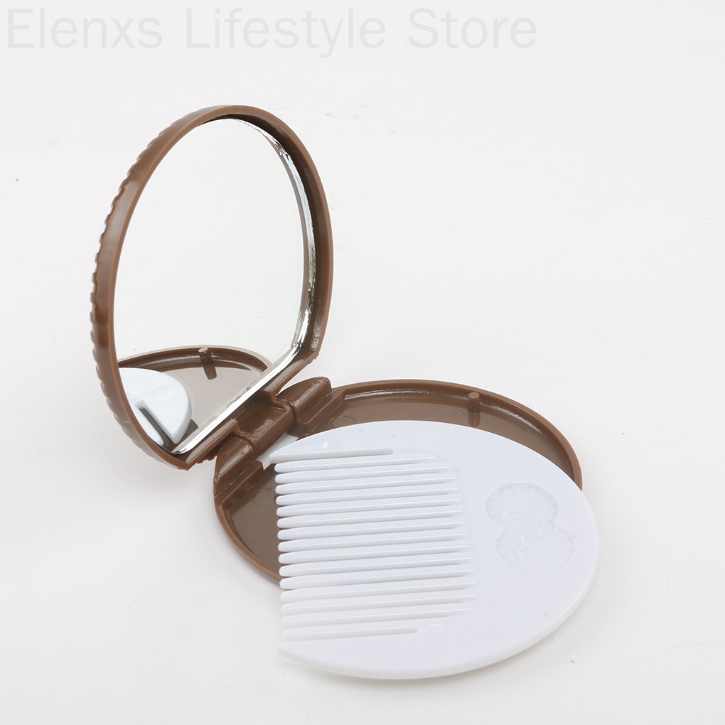 Gương trang điểm cầm tay hình bánh quy dễ thương