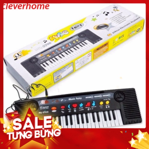 [FREE SHIP] Đàn Piano kèm Micro cho bé, 27 phím cho bé thỏa sức sáng tạo, đàn 3700_ đồ chơi phát nhạc