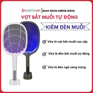 Vợt muỗi thông minh tự động bắt muỗi W-02, vợt muỗi cầm tay - đèn bắt muỗi - đèn ngủ