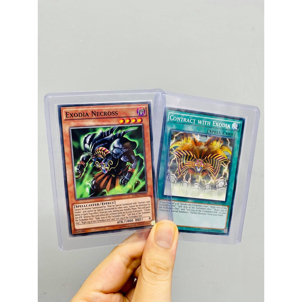 Lá bài thẻ bài Yugioh Combo Vị Thần Sức Mạng Exodia Necross - Tặng bọc bài nhựa bảo quản