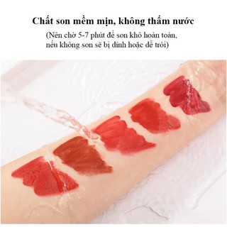 MS0004 Set 5 son kem MENGSIQI siêu mịn môi