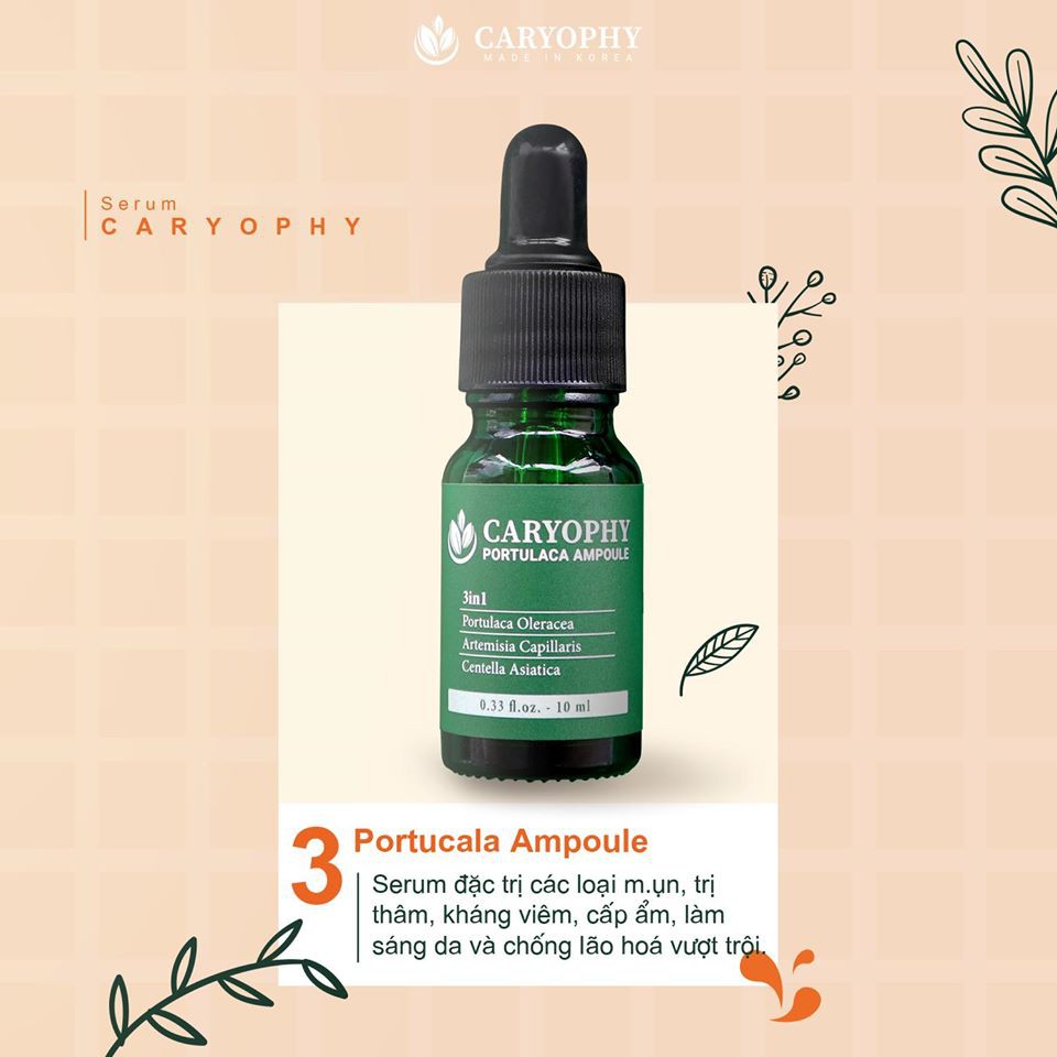 [Có Bill] Serum Ngừa Mụn Caryophy 10ml