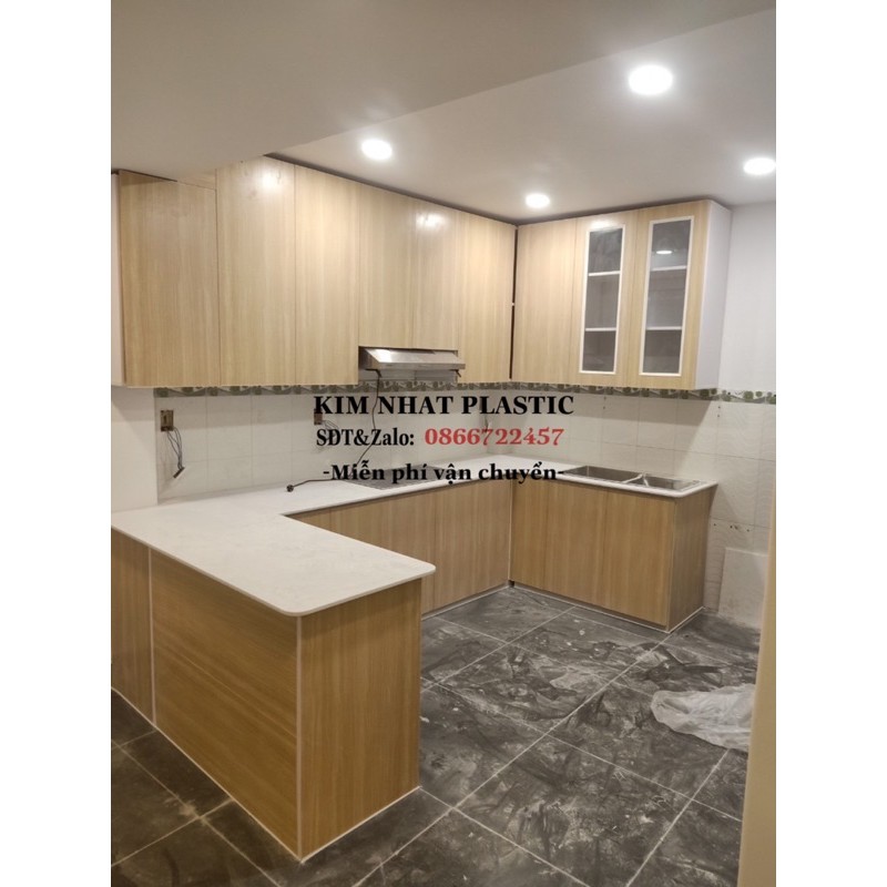 TỦ BẾP NHỰA ĐÀI LOAN CAO CẤP VINCOPLAST NHẬN ĐO TẠI NHÀ FREESHIP TPHCM