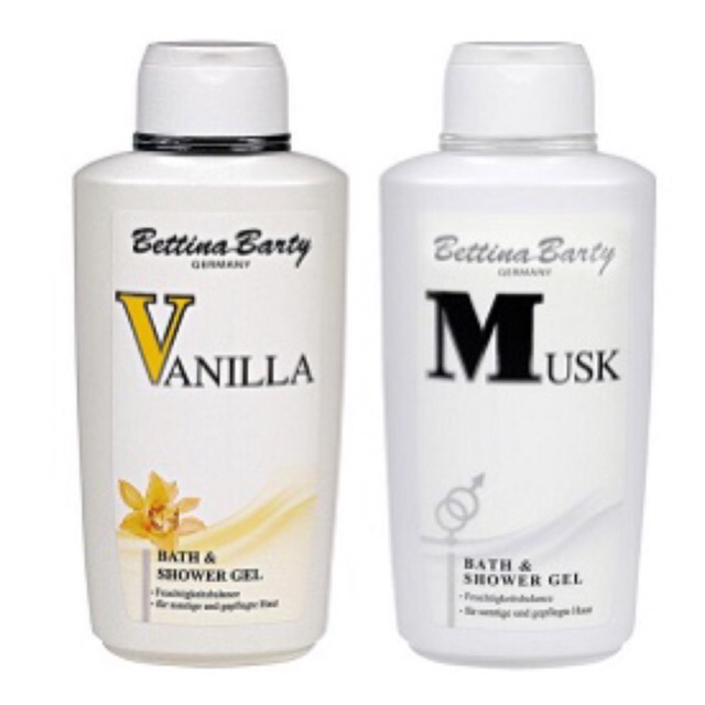 Sữa tắm Vanilla - Musk by Bettina Barty 500ml- Đức