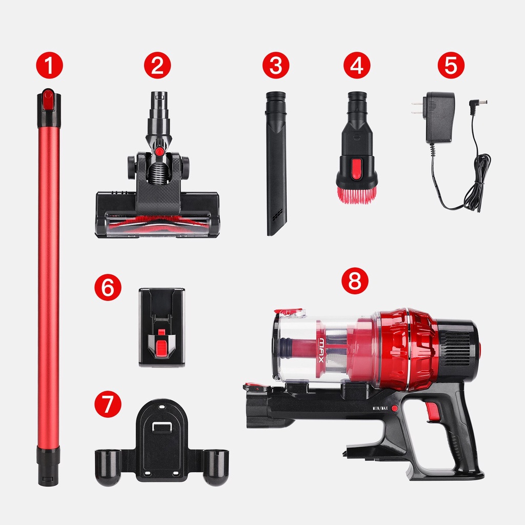 [HÀNG CAO CẤP] Hút bụi cầm tay không dây, máy hút bụi gia đình, ô tô Rowanto V16 pin rời , sạc cảm biến