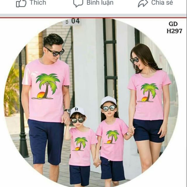 Sét bộ quần áo gia đình