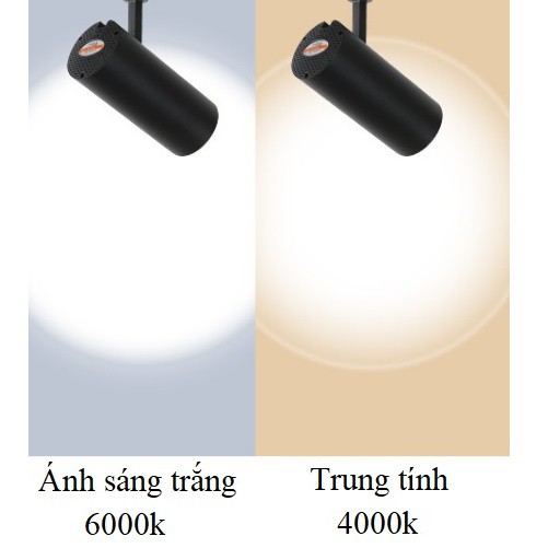 Đèn LED Rọi Ống Bơ 12W ốp trần, ốp tường, đèn soi tranh, đèn trang trí