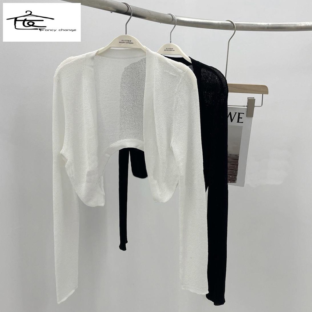 Áo Khoác Cardigan Dệt Kim Mỏng Chống Nắng Thời Trang Mùa Hè Cho Nữ