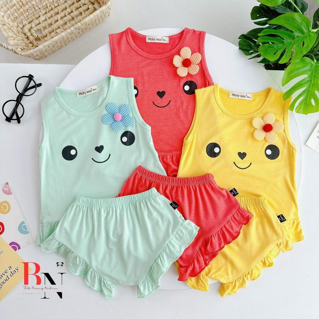BỘ CÁNH TIÊN QUẦN CHIP BÈO THUN LẠNH MINKY MOM CHO BÉ GÁI