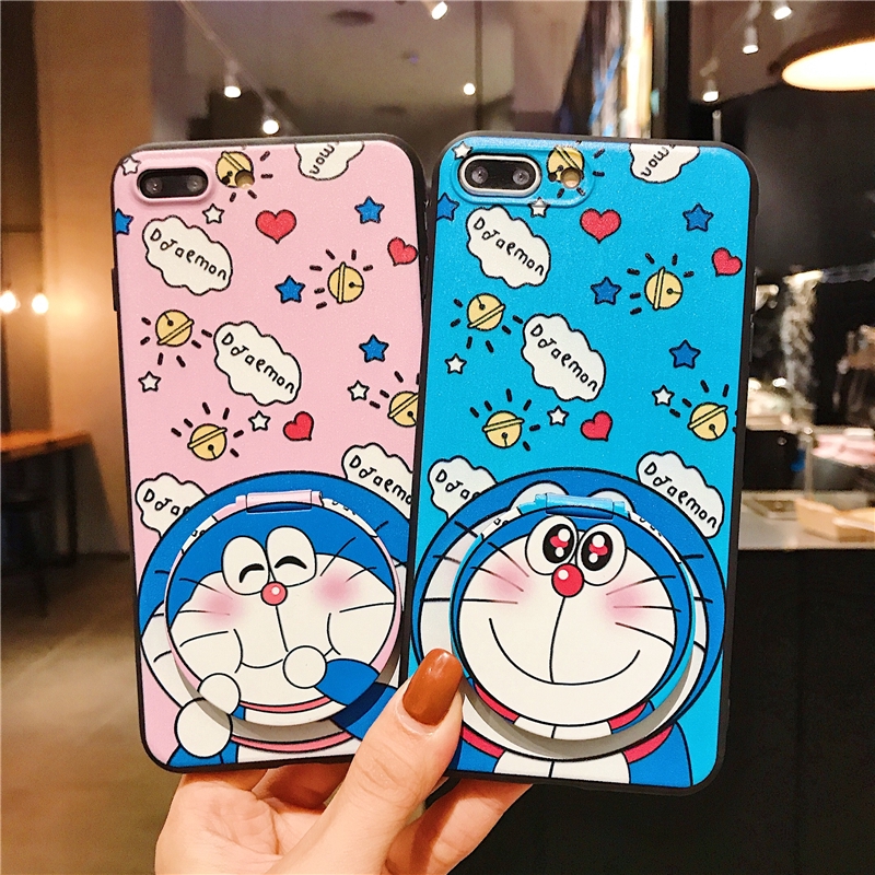 Ốp điện thoại có gương doraemon cho OPPO A5 A9 A31 2020 A92 A52 F11 Pro F9 A3s A7 A5S F7 F5 A83 A71 A57 A39 F1s HD07