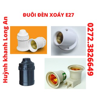 ĐUÔI ĐÈN XOÁY TREO E27 VÀ ĐÈN XOÁY 1 CÔNG TẮC