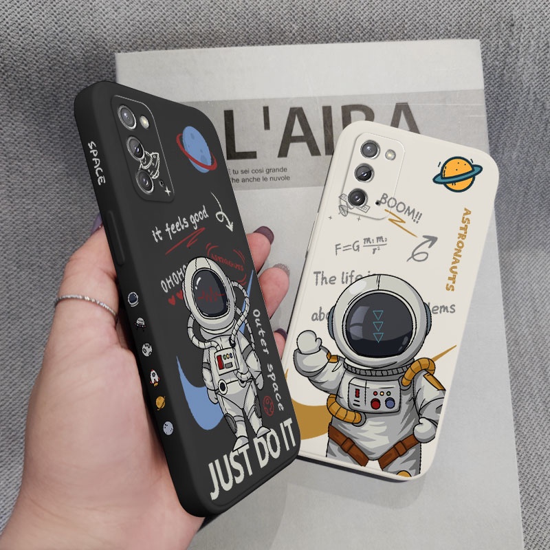 Ốp Điện Thoại Silicon Dẻo Họa Tiết Phi Hành Gia Cho Samsung Galaxy Note 20 Ultra 10 Plus 9