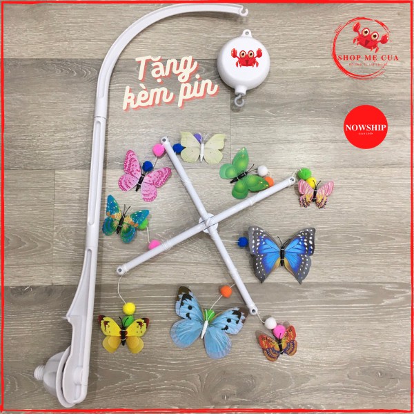 [Mã LIFE0503TOYS giảm 10% đơn 0Đ] Treo nôi bướm kích thích thị giác cho bé/ đồ treo nôi cho bé/ đồ chơi trẻ sơ sinh