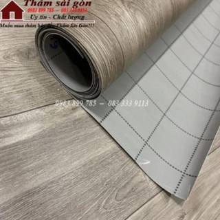 Thảm nhựa simili vân gổ nhám khổ 1m