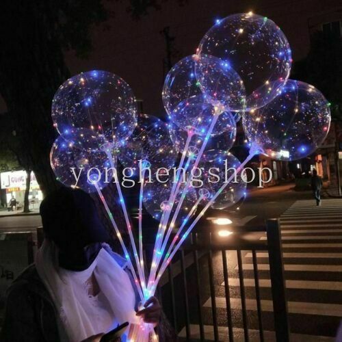 Bong Bóng Đèn LED 20" Hình Ngôi Sao/Trái Tim/Kỳ Lân Trang Trí Tiệc Cưới/Sinh Nhật