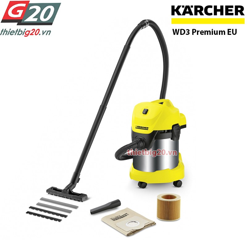 Máy hút bụi khô &amp; ướt Karcher WD3 Premium EU