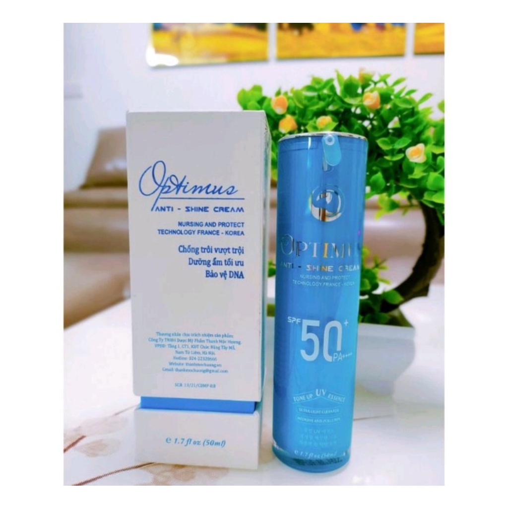 Kem chống nắng Thanh Mộc Hương Optimus Anti Shine SPF 50++