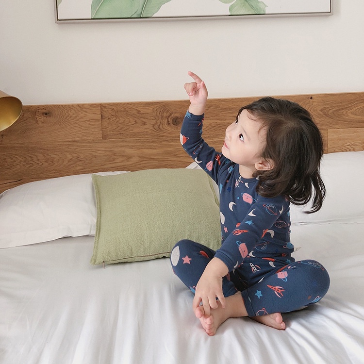 S012 - Bộ quần áo thu đông dài tay cho bé gái, bé trai Ambb kids size 80 -140