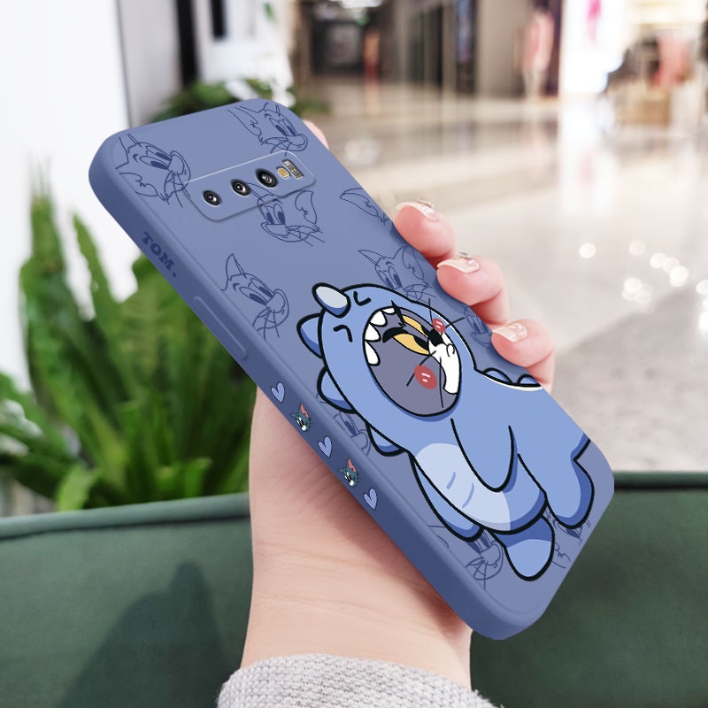 Ốp Điện Thoại Mềm Hình Khủng Long Cho Samsung Galaxy S10 S10E Plus S9 Plus