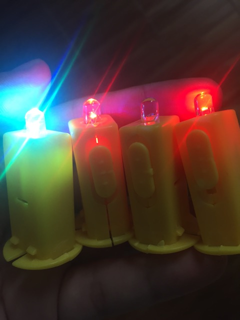 Đèn Led gắn đèn lồng giấy -Đèn Ông Sao (Led vỏ Vàng)
