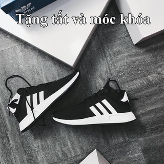 [Free ship] Fullbox giày xplr đen sọc trắng nam nữ