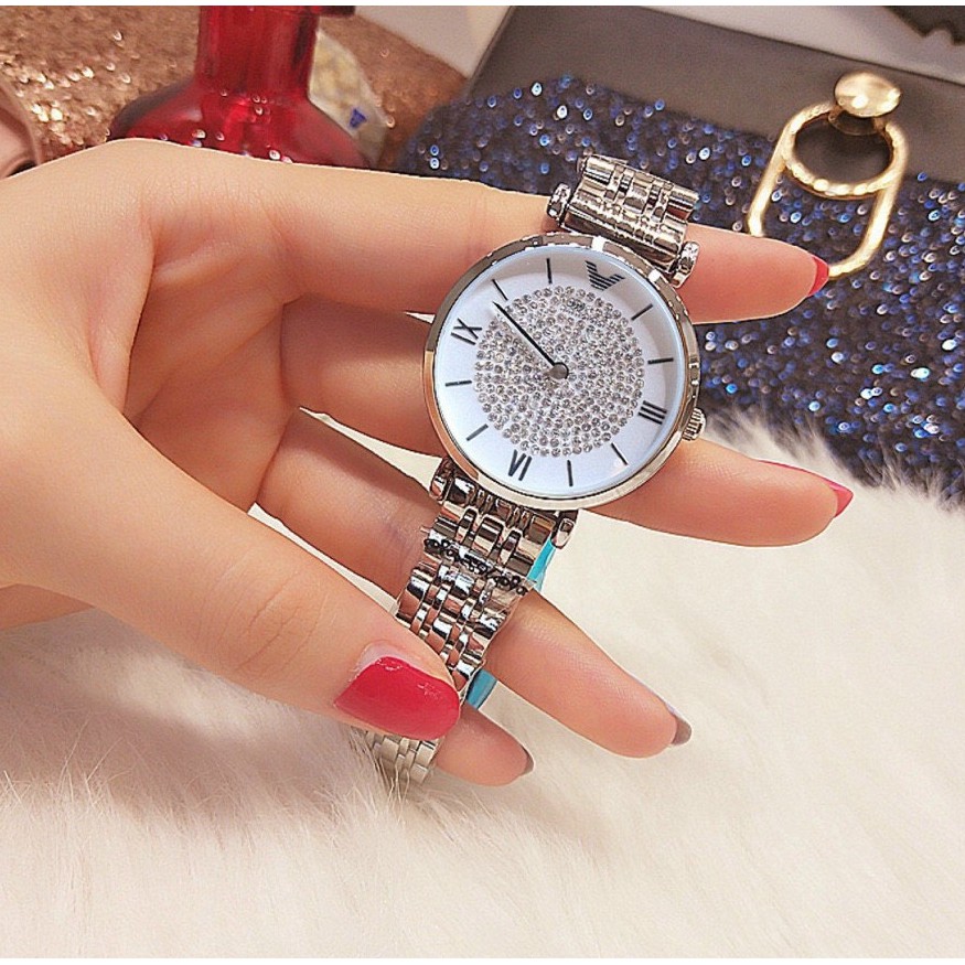 Đồng Hồ Nữ RaNa 842 Dây Kim Loại Cao Cấp Mặt Đính Đá Sang Trọng - Tặng Kèm Hộp | BigBuy360 - bigbuy360.vn