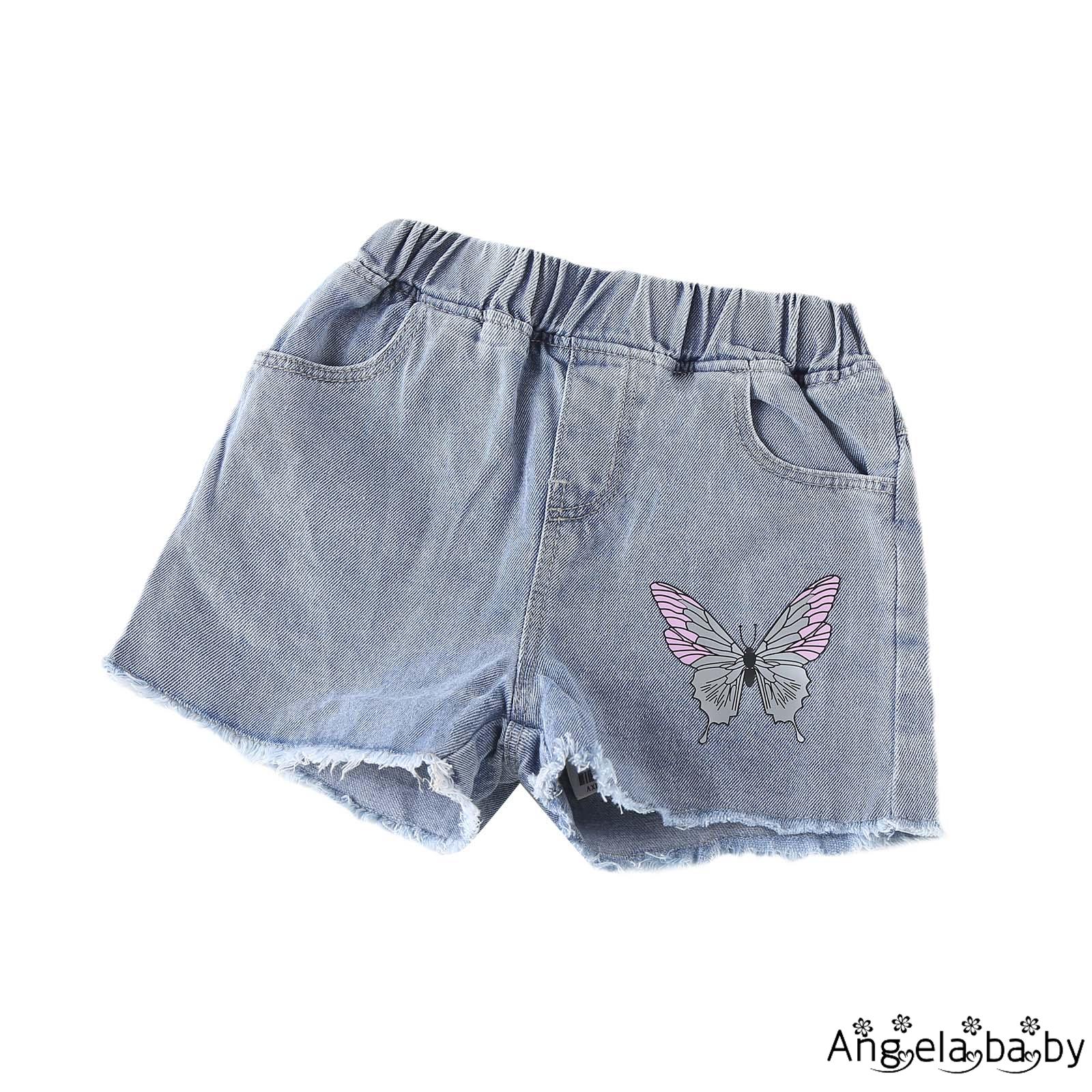 Quần Short Jeans Đáng Yêu Cho Bé Gái