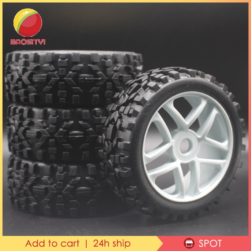 4 Bánh xe cao su chất lượng cao cho xe HSP HoBao điều khiển từ xa tỉ lệ 1/8