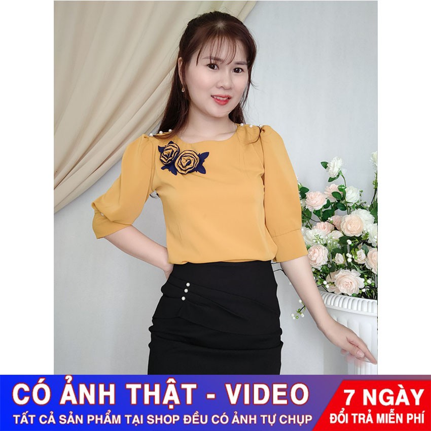 Ảnh và quay video tự quay- áo kiểu chất lụa mango cao cấp- FROM CHUẨN NHƯ MAY ĐO