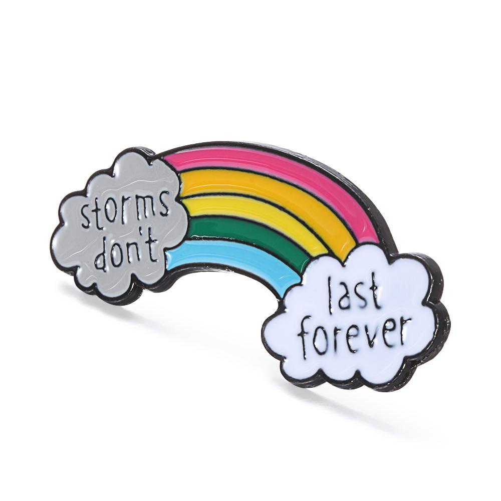 MOILYVN Ghim Cài Áo Hình Đám Mây Nhiều Màu Sắc Tráng Men Mới