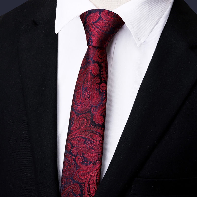 Cà Vạt Bản Nhỏ 6cm Màu Đen Trơn Phong Cách Hàn Quốc Thời Trang Cho Nam Nữ