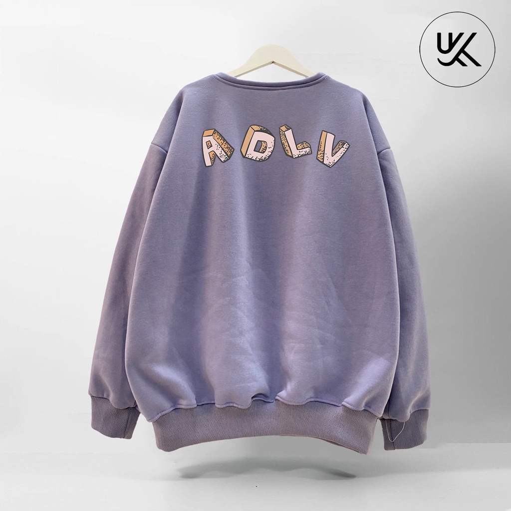 Áo Nỉ SWEATER ADLV Oversize, Chất Nỉ Bông cao cấp, Dài Tay Form Rộng, Unisex Nam Nữ. KKim Shop