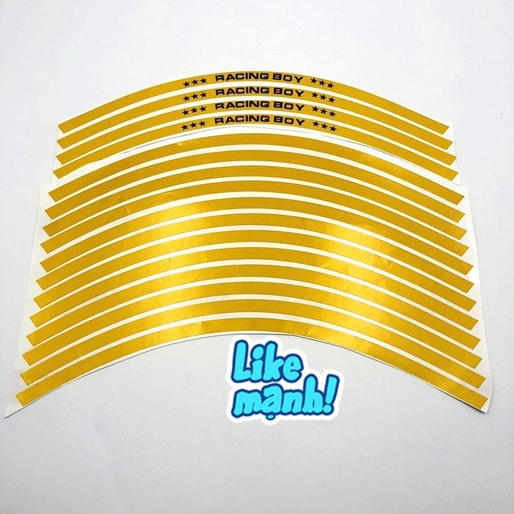 Tem Dán Vành Xe Máy Phản Quang 3M Racing Boy
