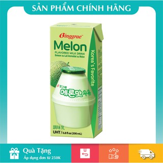 [Hàng Chính Hãng] Sữa Dưa lưới Binggrae Hộp 200ml (23/4/24)