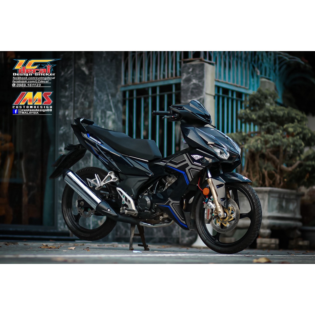 Tem rời Winner x đen chỉ xanh dương , tem 3 lớp cao cấp không bay màu  , ảnh thực tế