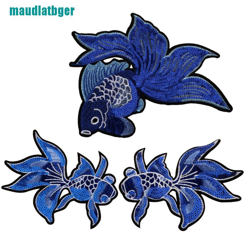 Sticker Ủi Thêu Hình Cá