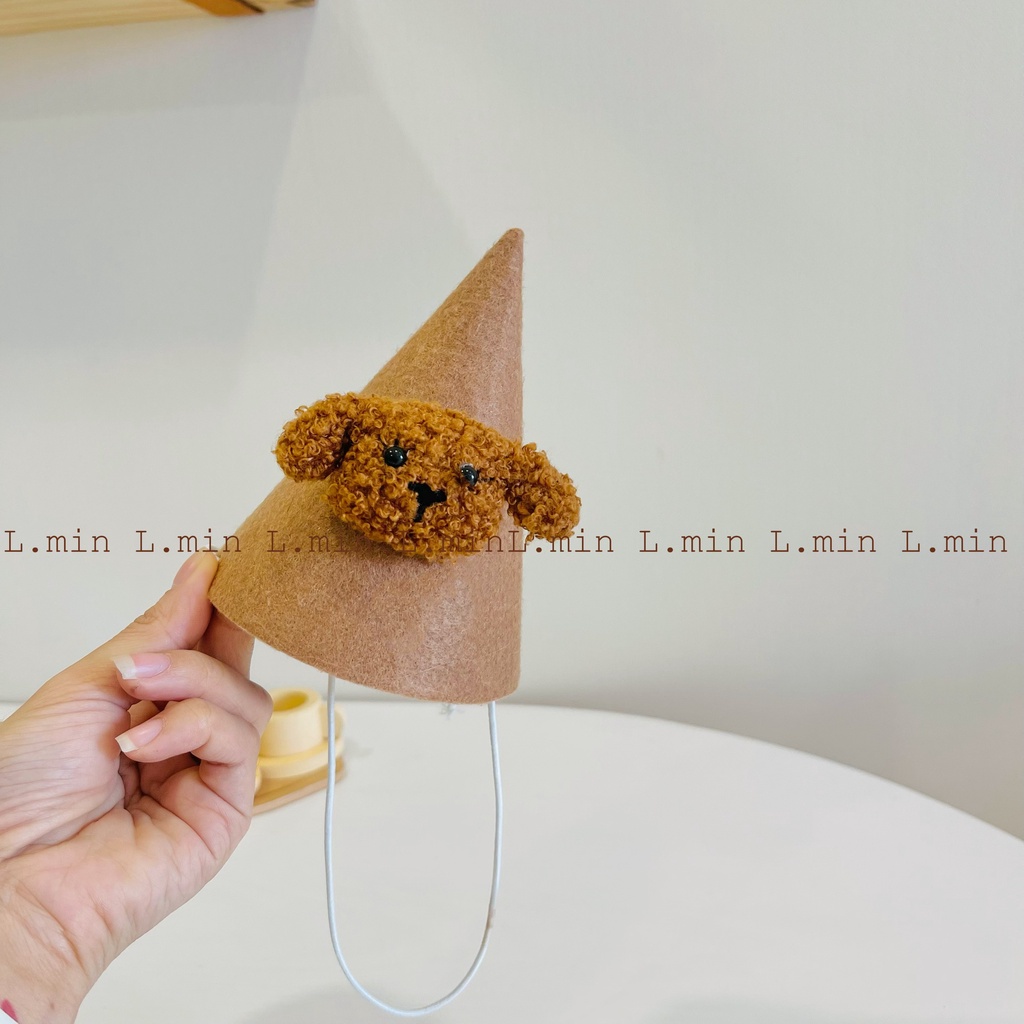 Nón party cho bé Brown bear
