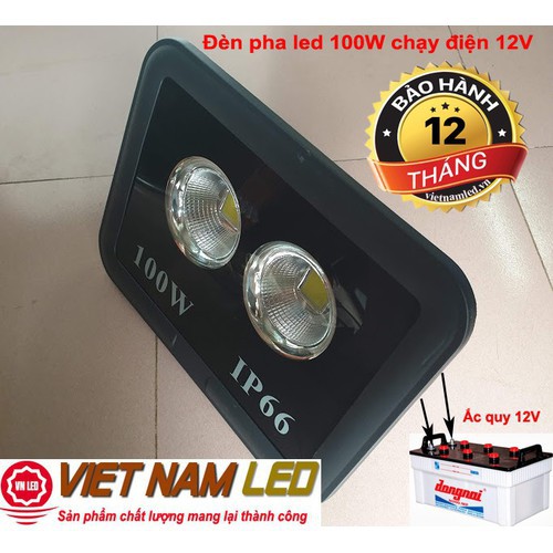 CHÍP LED ĐÈN PHA 50W 12V, 12v lắp dùng điện Ắc quy, Pin 12V, pin năng lượng mặt trời -Tặng kèm keo tản nhiệt