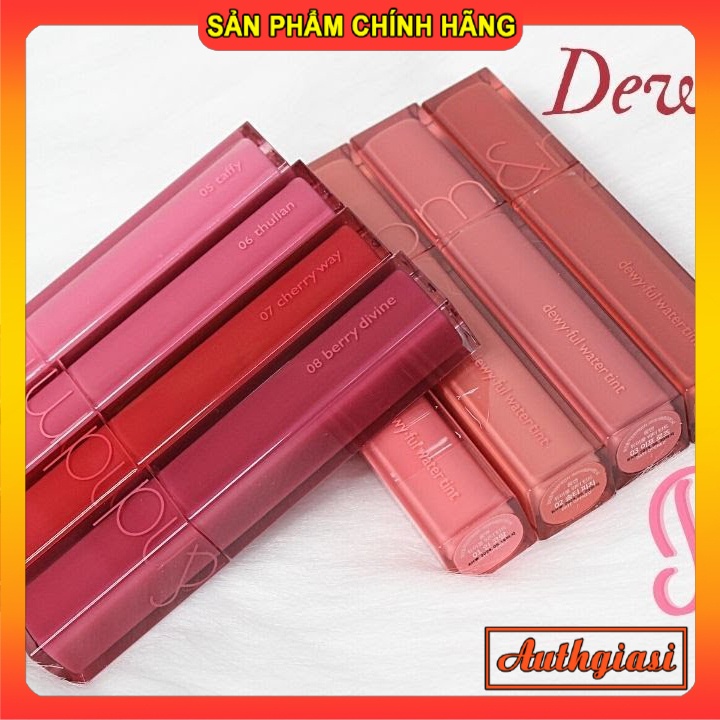 Son kem tint Bóng ROMAND Dewyful Water Tint căng mọng đôi môi