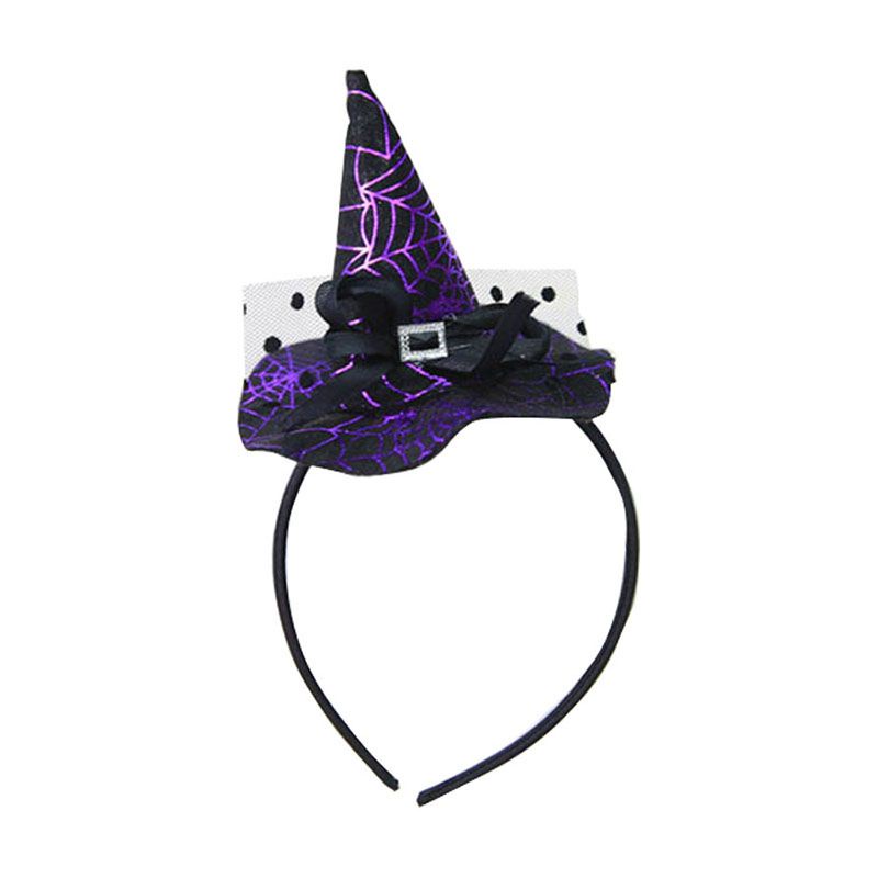 Cài tóc mũ phù thủy lễ hội Halloween bữa tiệc đầu lâu mạng nhện ma phụ kiện tạo bầu không khí biểu diễn