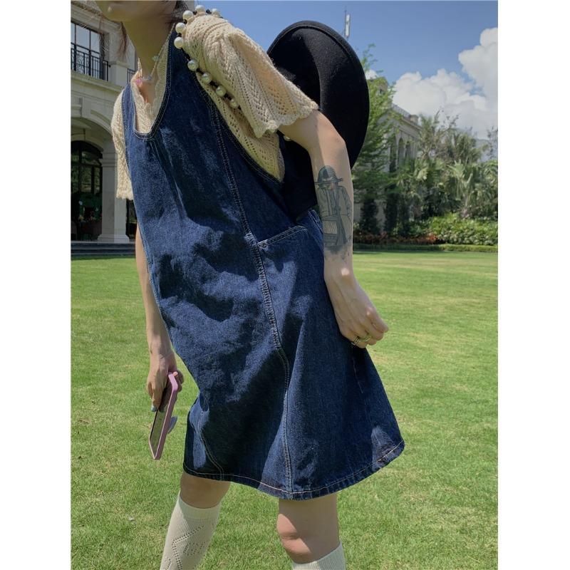 Đầm Yếm Jeans Thời Trang Dành Cho Nữ