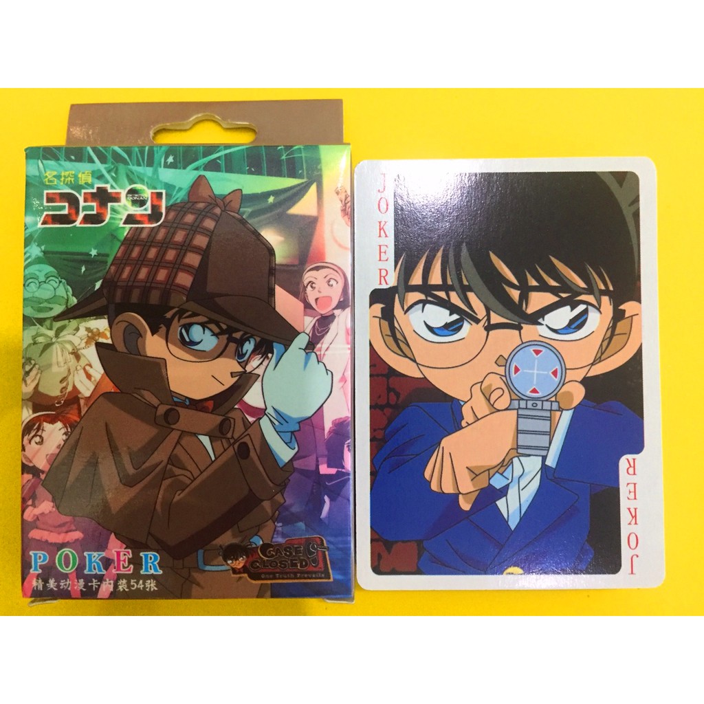 Bộ bài tây tú lơ khơ 54 lá in hình thám tử lừng danh Edogawa Conan và siêu đạo chích KID