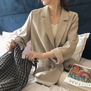 (Hàng Đẹp )Áo khoác vest blazer xương cá thắt đai thời trang phong cách Ulzzang-Ảnh thật 4 hình cuối