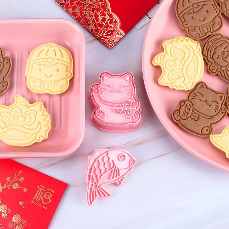 Set 6 Khuôn cắt Bánh Quy Hình Máy bay ô tô xe cẩu